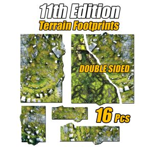 11th Ed Terrain Area Footprints – DOUBLE SIDED – Swamp