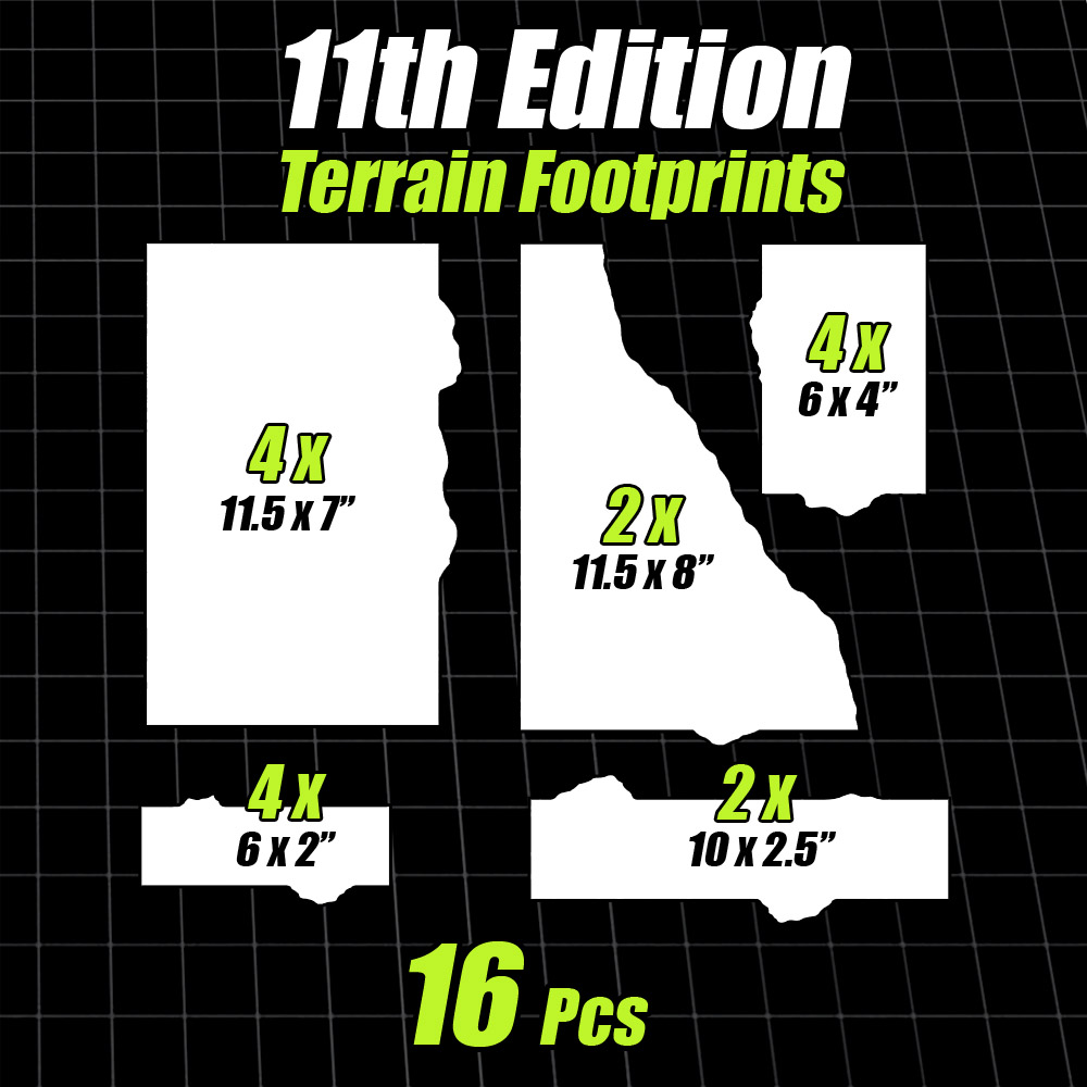 11th Ed Terrain Area Footprints - DOUBLE SIDED - Industrial - Image 2