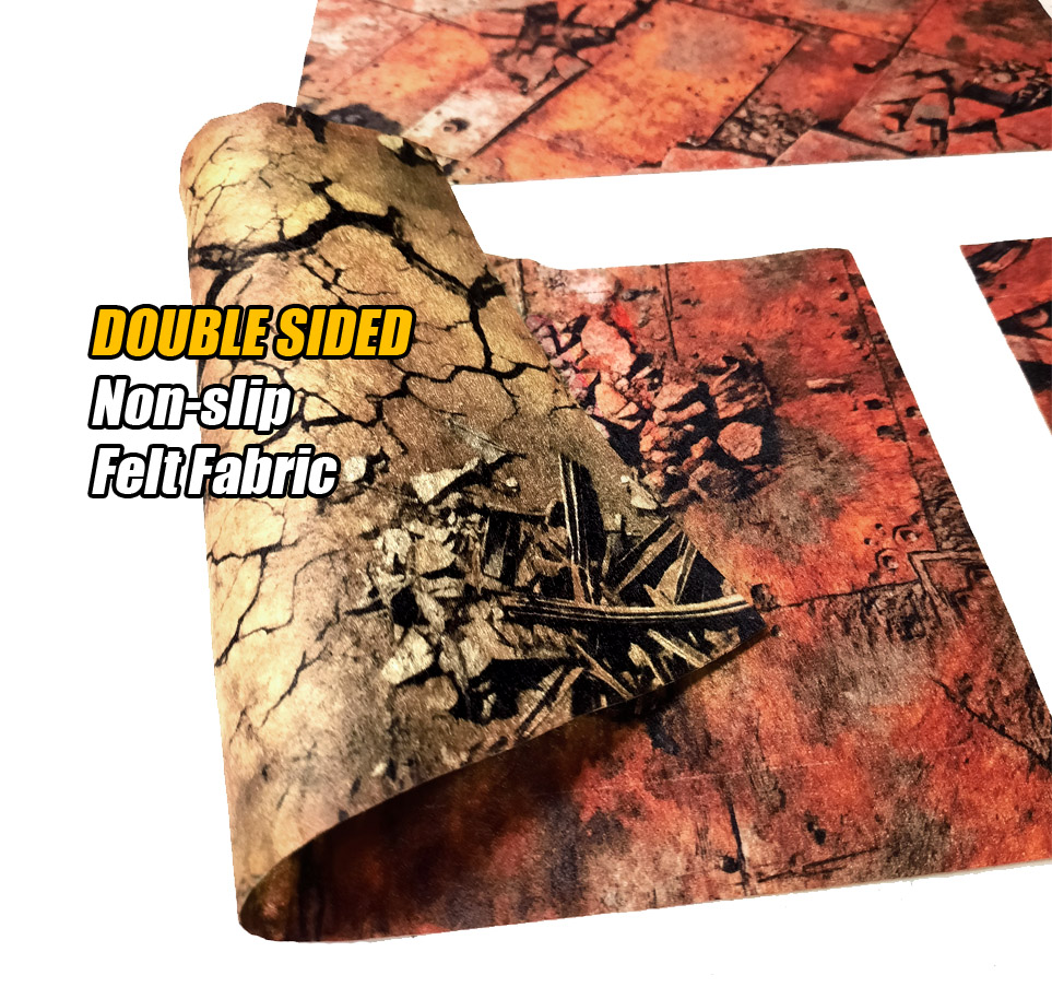 11th Ed Terrain Area Footprints - DOUBLE SIDED - Rust - Image 3