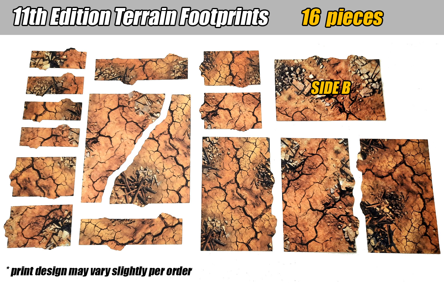 11th Ed Terrain Area Footprints - DOUBLE SIDED - Rust - Image 5